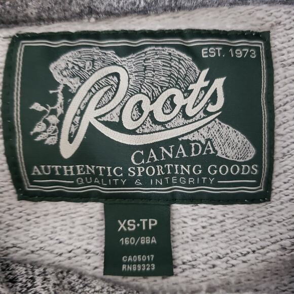 Roots Salt and Pepper Original Kanga Hoodie Sweatshirt Fleece Size XS Unisex - Picture 9 of 10